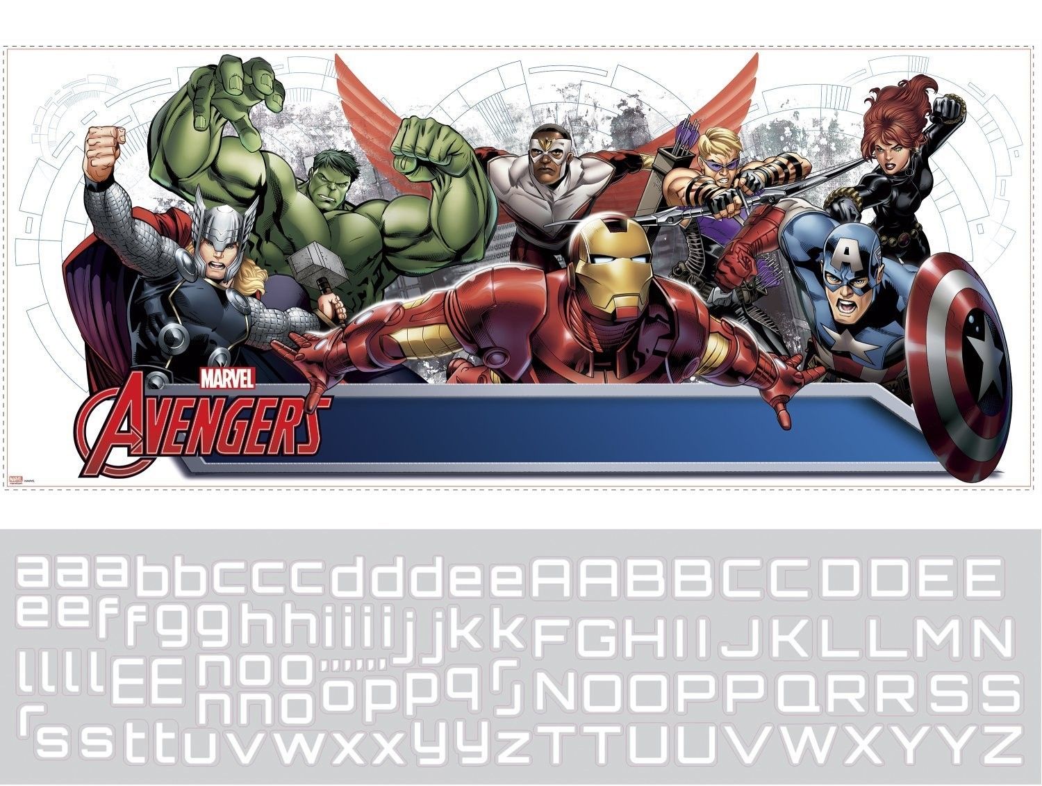 Room mates Avengers Assemble W/Pz Headboard