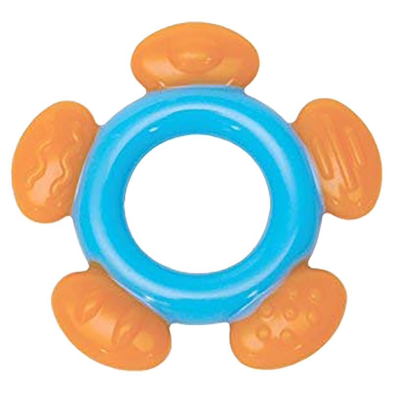 Mee Mee - Multi Textured Silicone Teether Single Pack Blue Orange