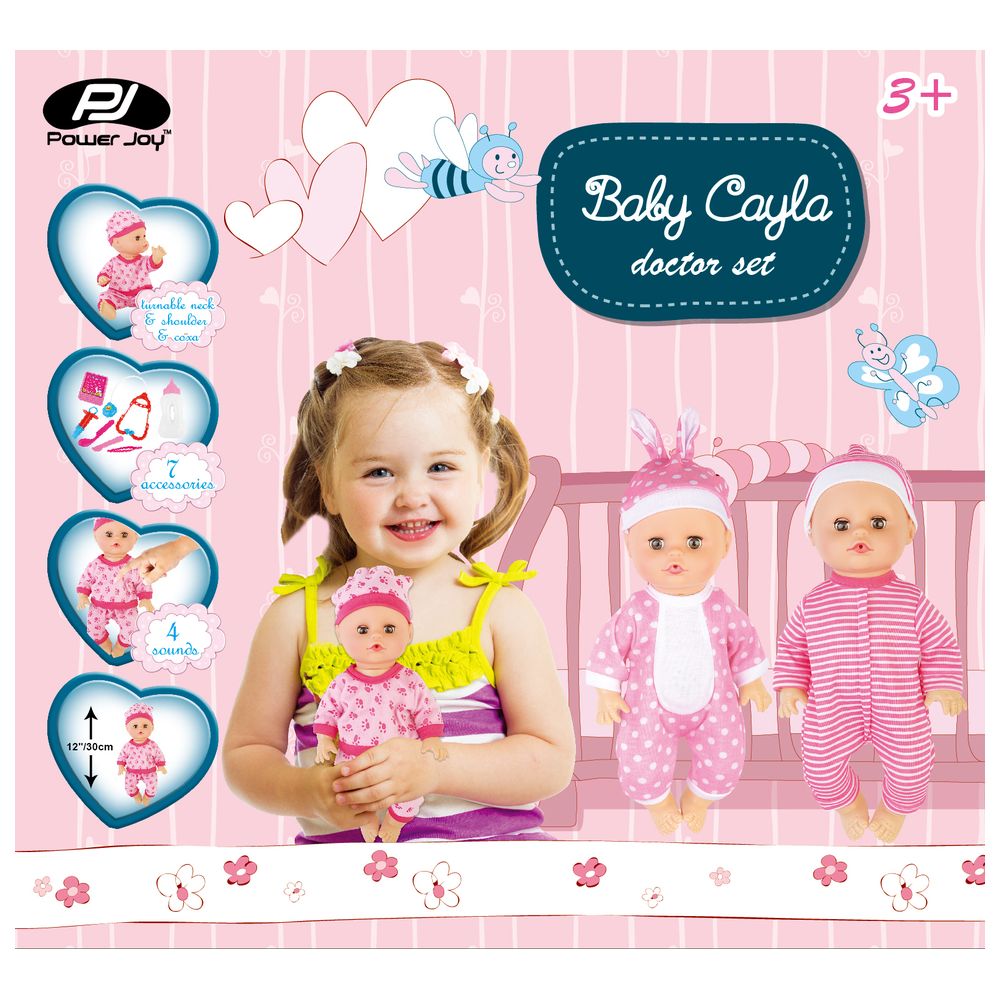 Power Joy - Baby Cayla Doctor Set 12 - 30cm B/O