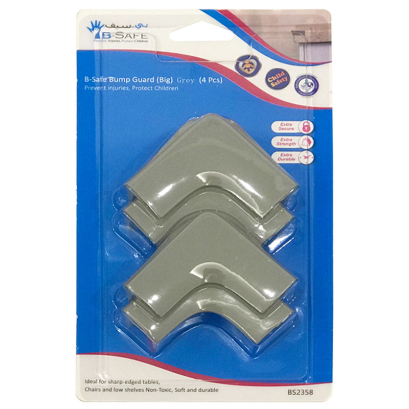 B-Safe Bump Guard Big Grey - 4 Pcs