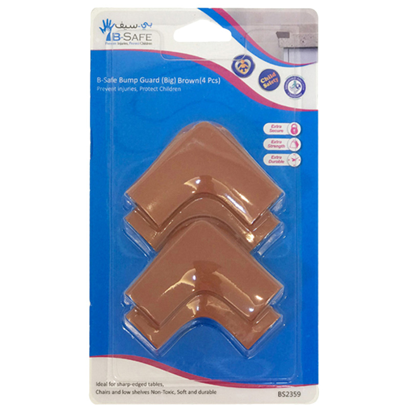 B-Safe Bump Guard Big Brown - 4 Pcs