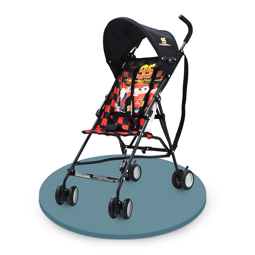 Disney Car Lightning McQueen Lightweight Buggy Stroller - Black