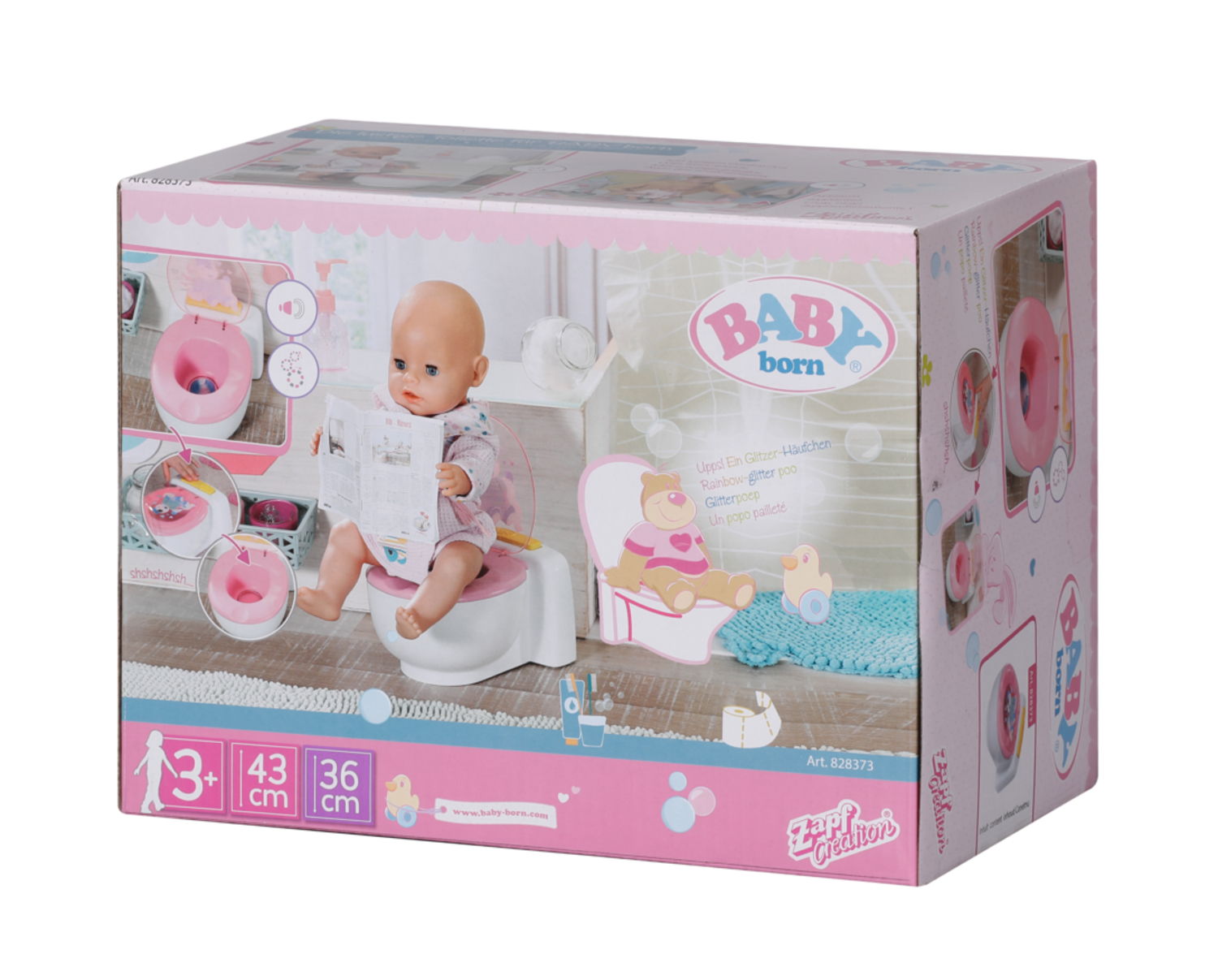Baby born funny toilet clearance