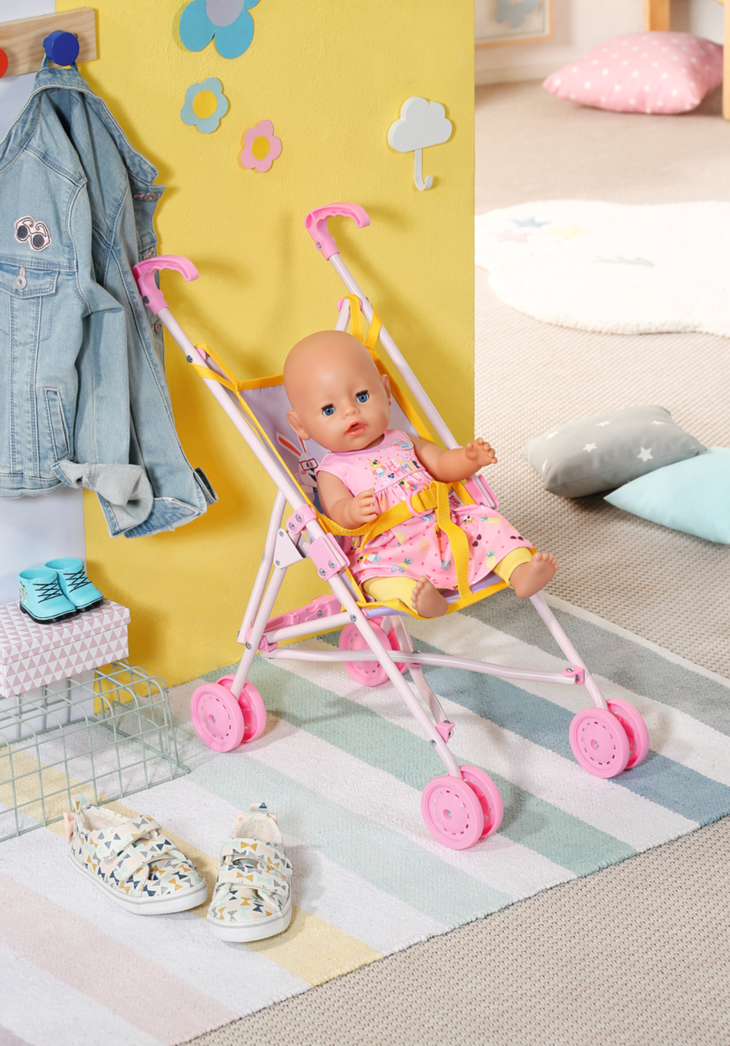 Baby Born Stroller Small Folding Buggy for 36 43 cm Doll Babystore.ae