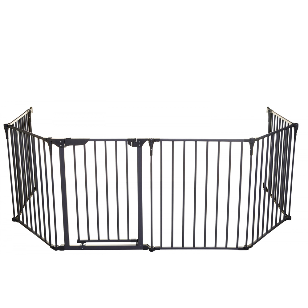 Baby Safe Convertible Playpen With Mat - Grey