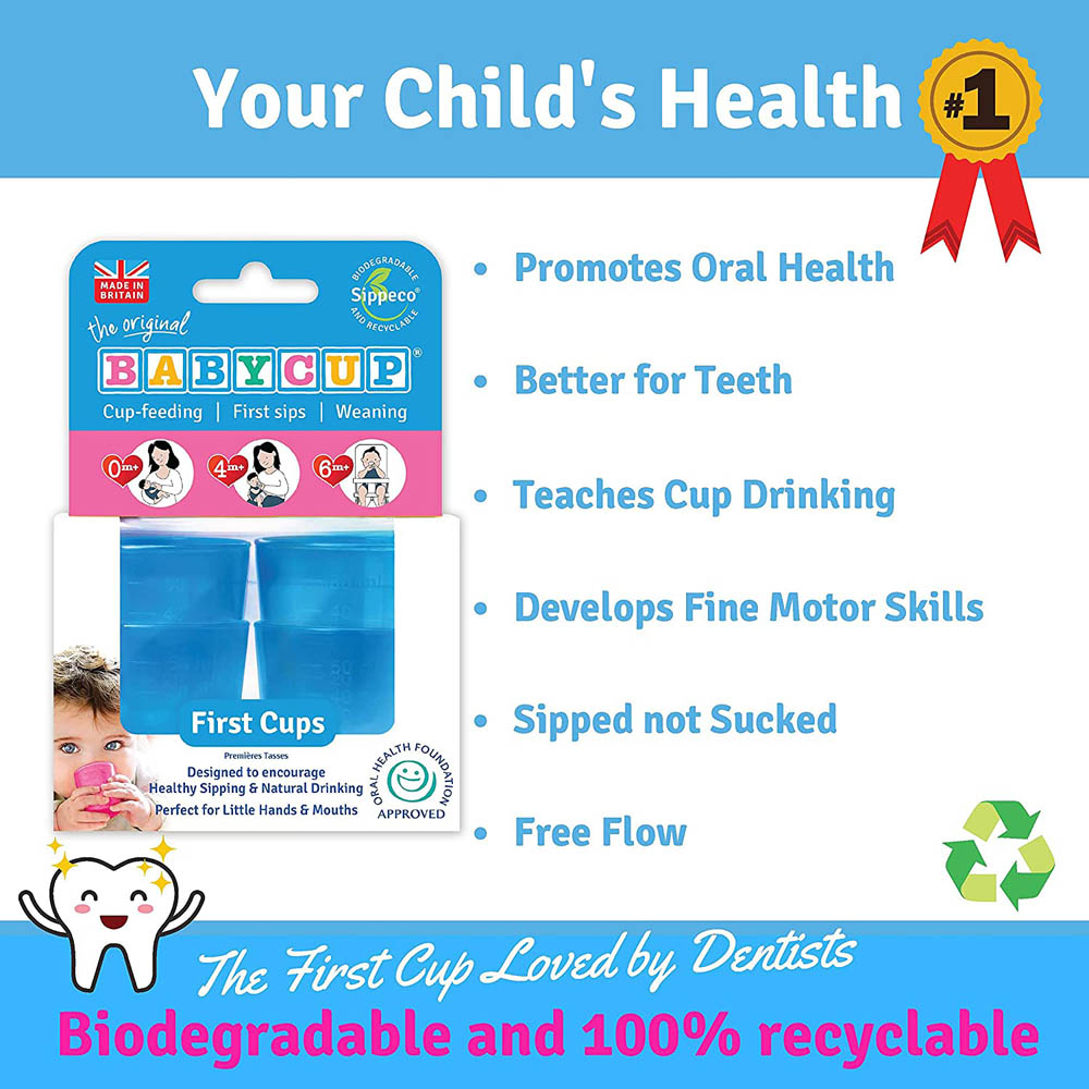Babycup - Sippeco First Cups - Blue