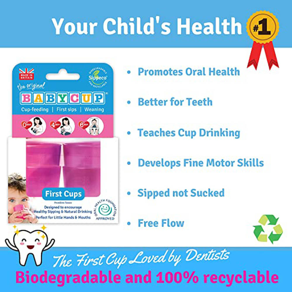 Babycup - Sippeco First Cups - Pink