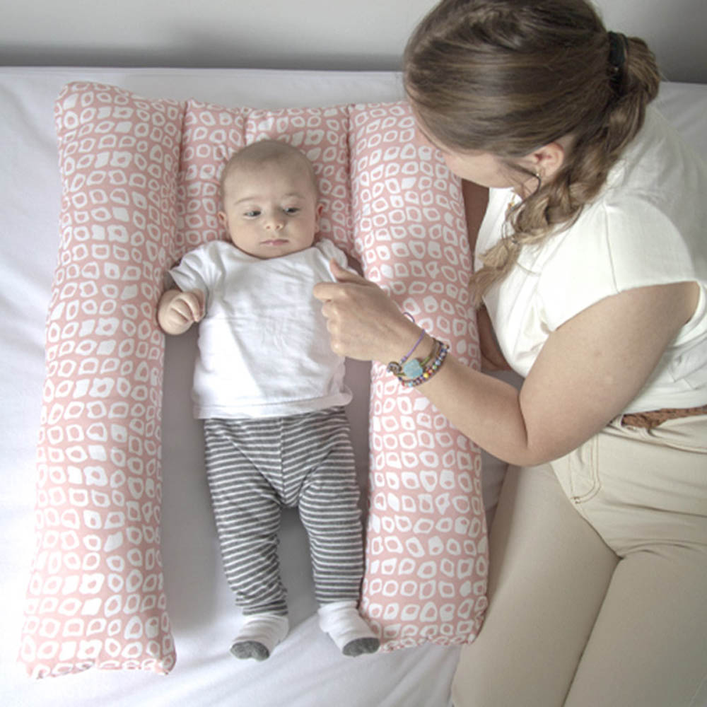 Babyjem - Babynest U Shape Pillow - Pink Square
