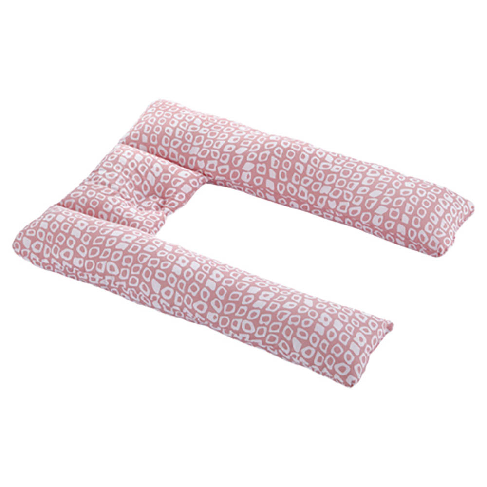 Babyjem - Babynest U Shape Pillow - Pink Square