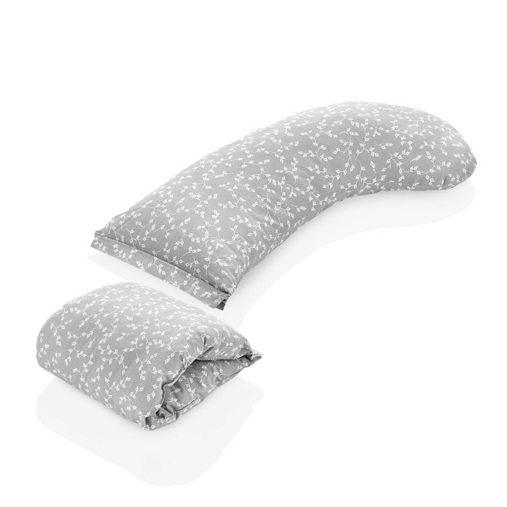 Babyjem - Head Supported Breastfeeding Cushion - Grey Flower