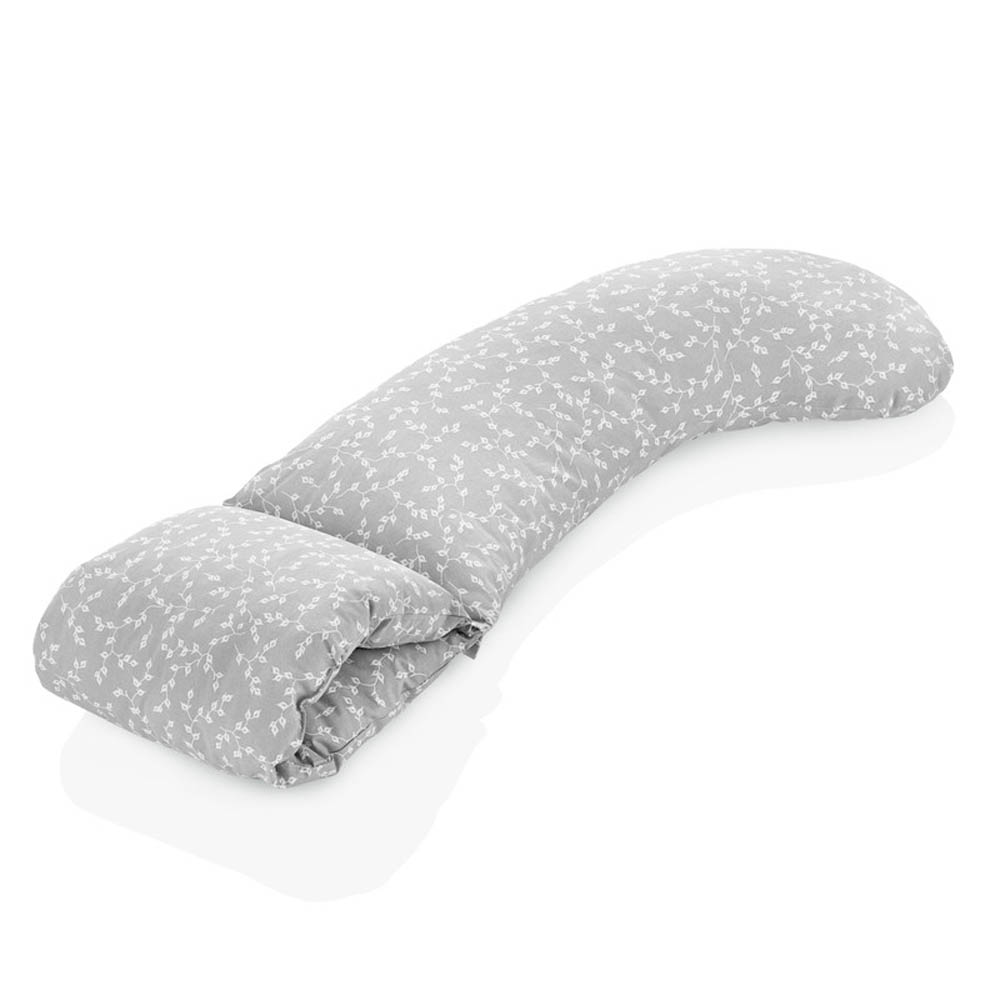 Babyjem - Head Supported Breastfeeding Cushion - Grey Flower