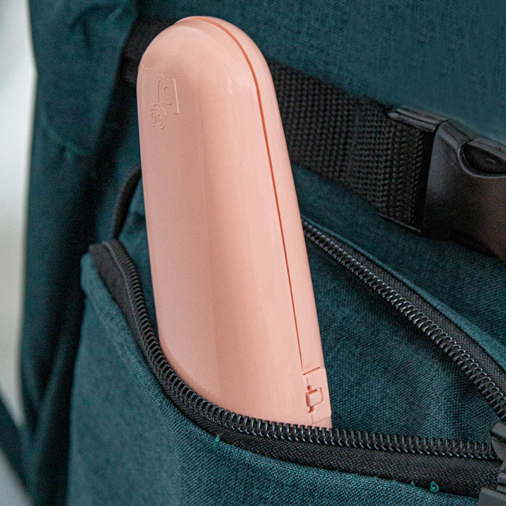 Babyjem - Plastic Fork & Spoon Travel Case Rose Color 6 Months+
