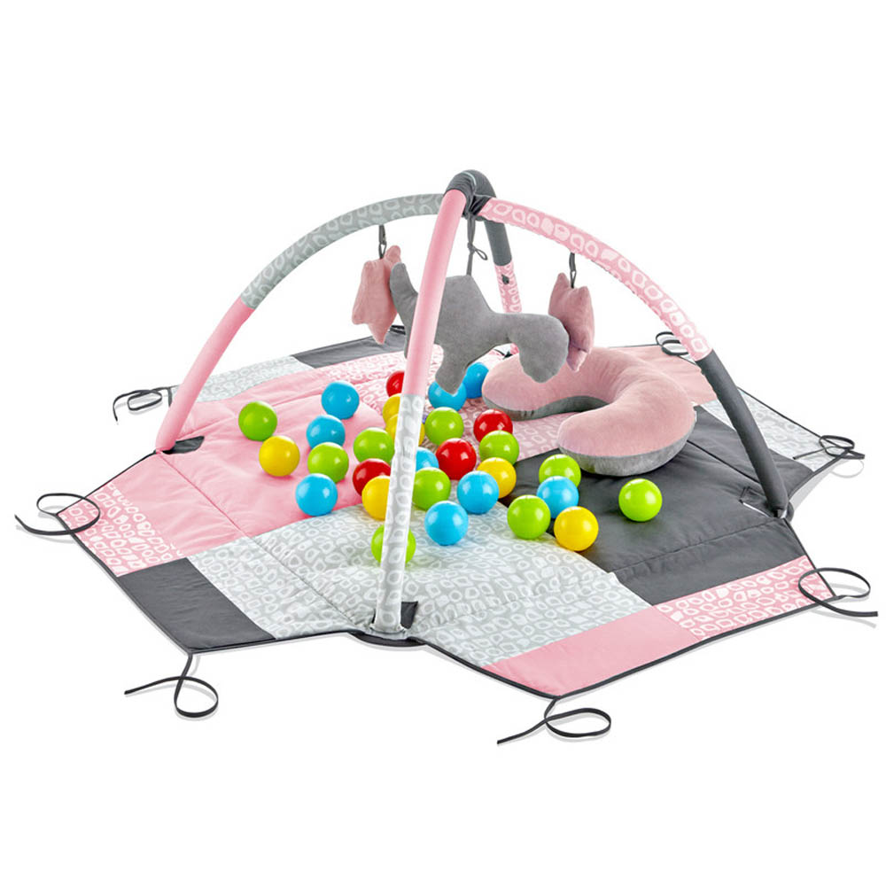 Babyjem - Play Mat With Balls Rose Color 0 Months+