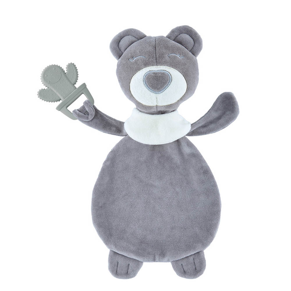 Babyjem - Sleep Teddy Bear Teether - Grey 0 Months+