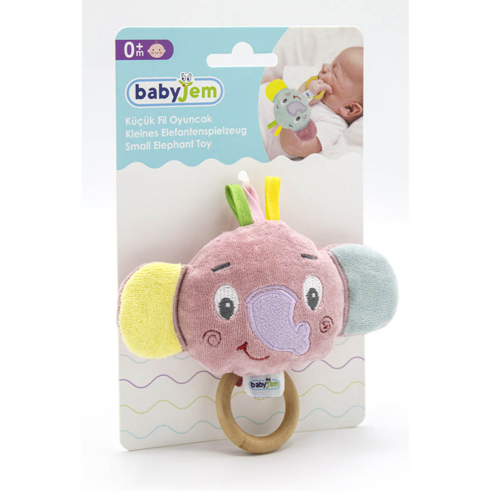 Babyjem - Small Elephant Toy - Green 0 Months+