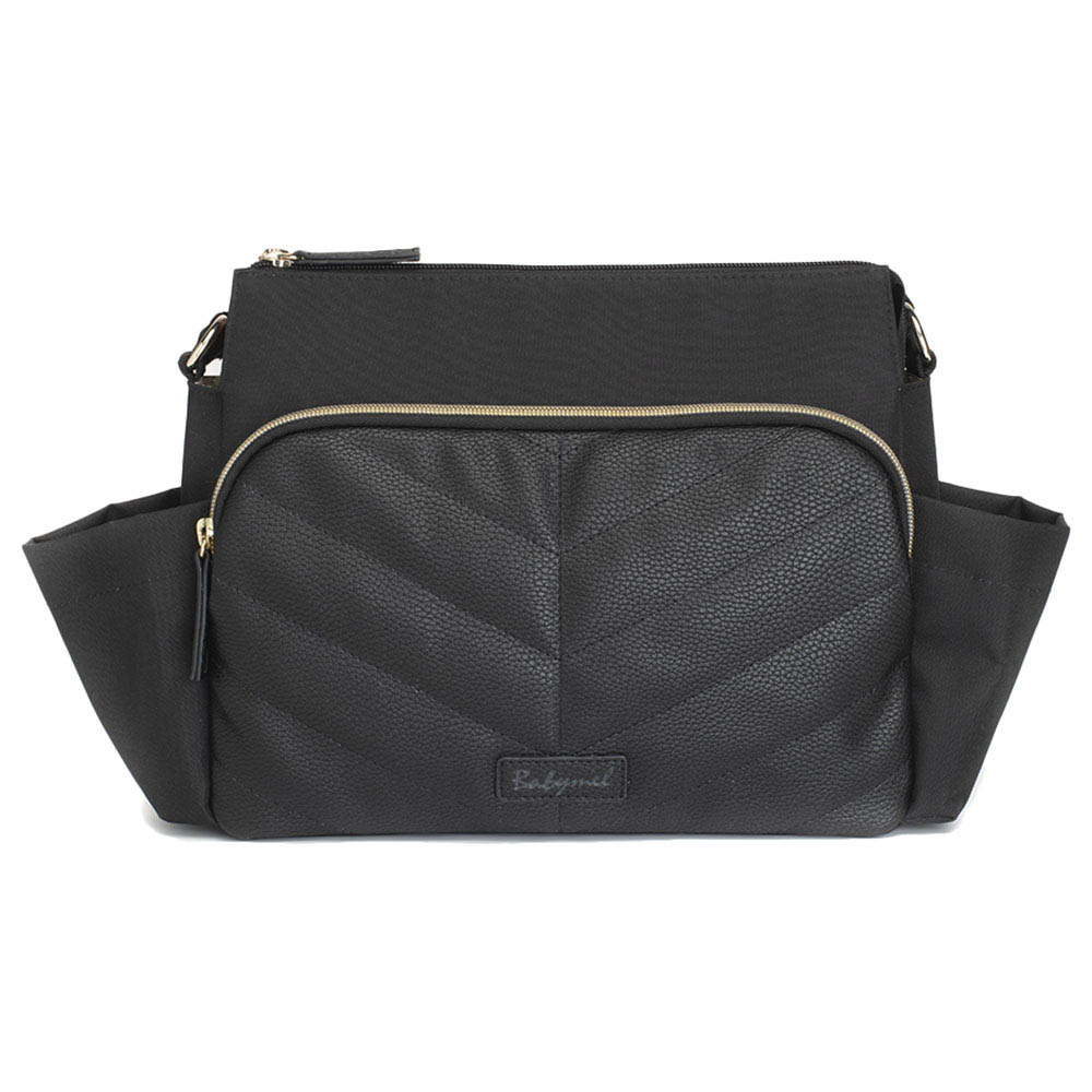 Babymel - Amber Stroller Diaper Bag - Black