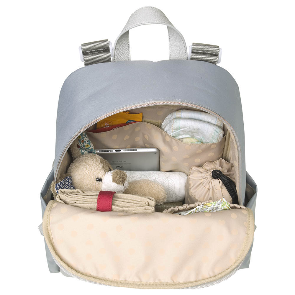 Babymel - Gabby Diaper Bag Vegan Leather - Pale Grey