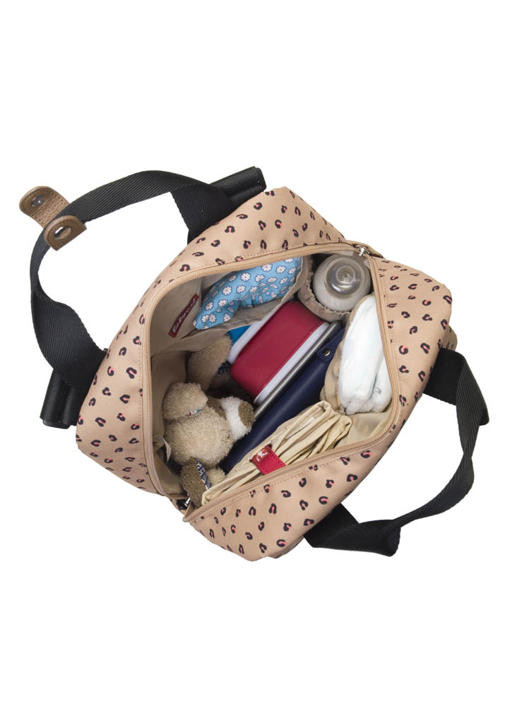 Babymel - Georgi Convertible Diaper Bag - Leopard Caramel