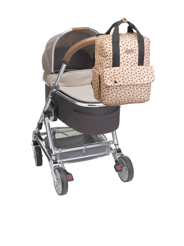Babymel - Georgi Convertible Diaper Bag - Leopard Caramel