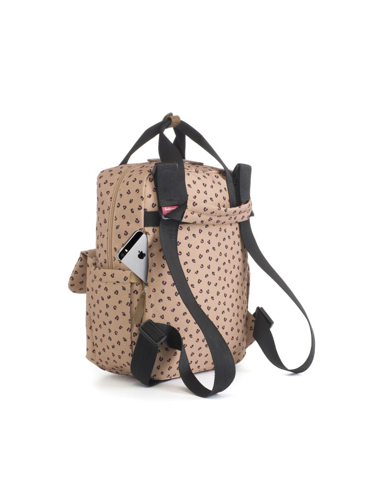 Babymel - Georgi Convertible Diaper Bag - Leopard Caramel
