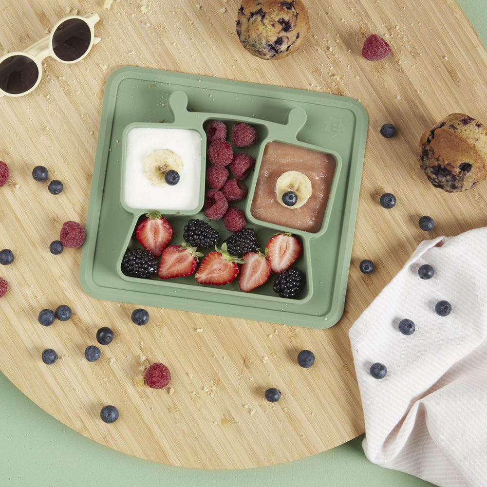Badabulle - Non-Slip Compartment Plate