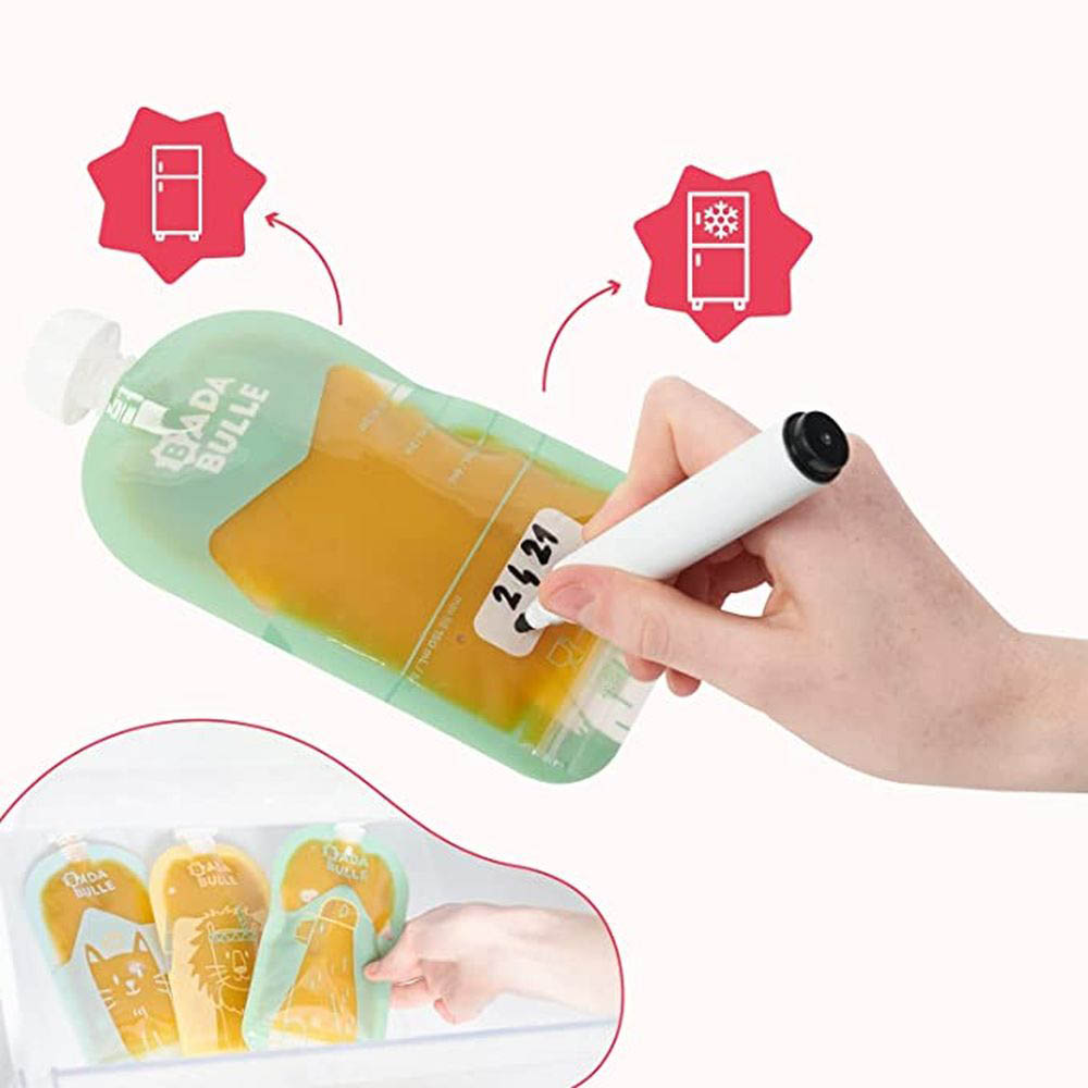 Badabulle - Reusable Water Bottle & Food Pouch - Pack of 15