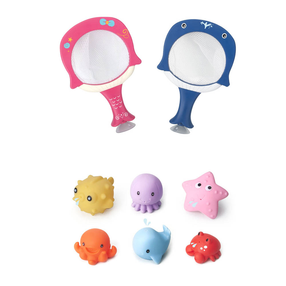 Baililon - Bath Net With 6 Cute Animals - Assorted