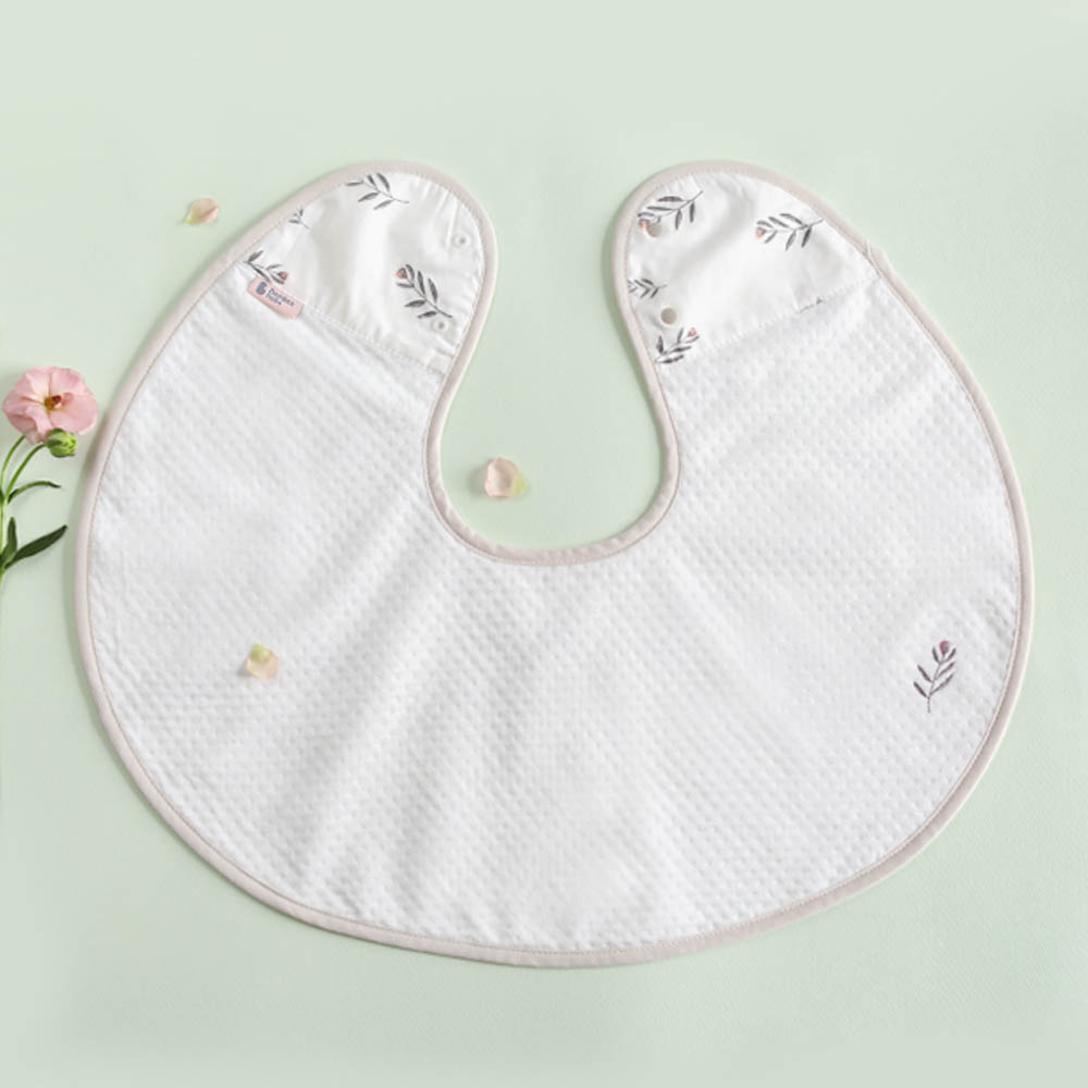 Bamboobebe - Cape Style Burp Cloth/Bib (Coral Pink)