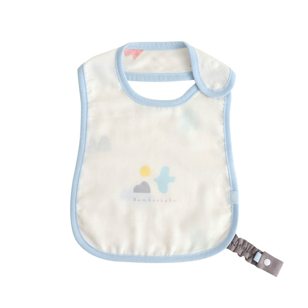 Bamboobebe - Village Baby Gauze Bib (Baby Blue)