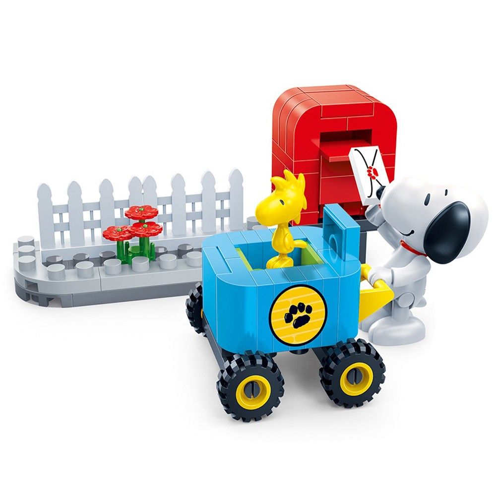 Banbao Snoopy Postman Building Blocks - 70pcs