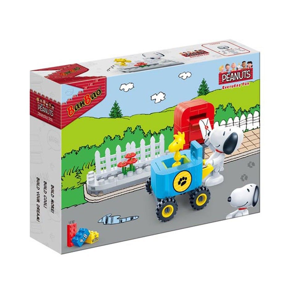 Banbao Snoopy Postman Building Blocks - 70pcs