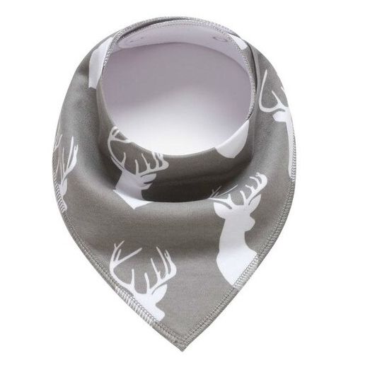 AL Kidz - Bandana Bibs Organic 100% Cotton 4 sets pack Leaf and Deer
