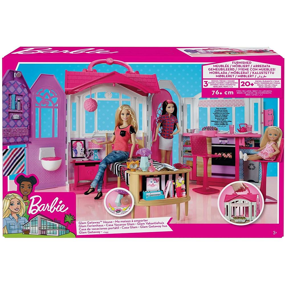 Barbie Glam Getaway Portable Dollhouse For Girls Babystore.ae