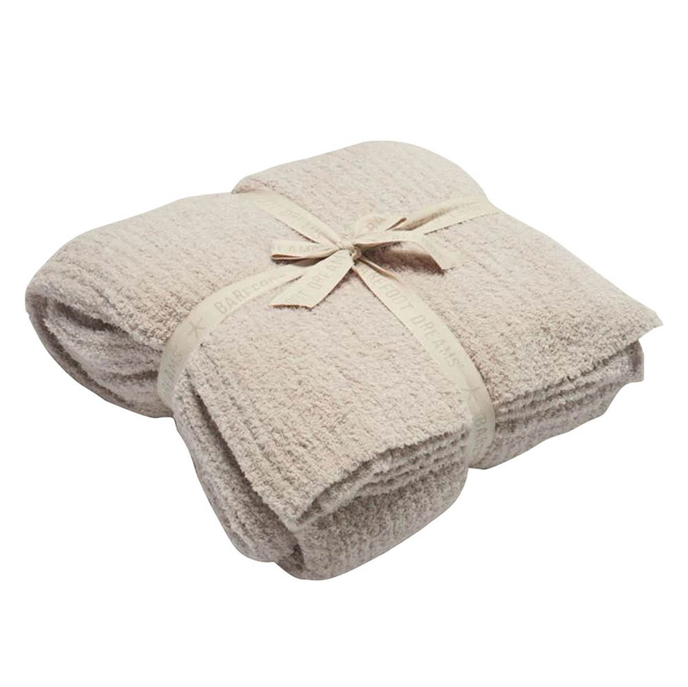 Barefoot Dreams - CC Ribbed Bed Blanket Stone/King