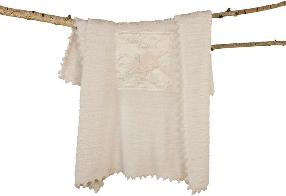 Barefoot Dreams - Cozychic Receiving Blanket Cream -Pram