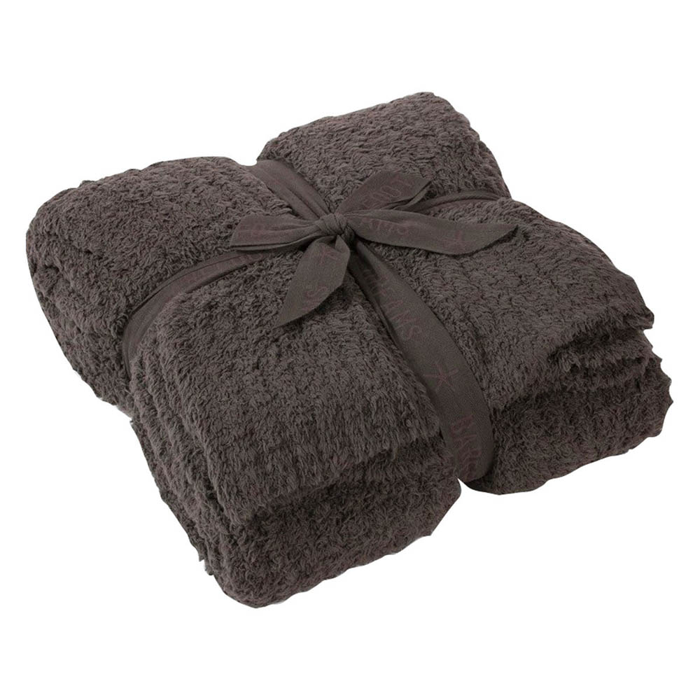 Barefoot Dreams - Cozychic Ribbed Throw - Charcoal