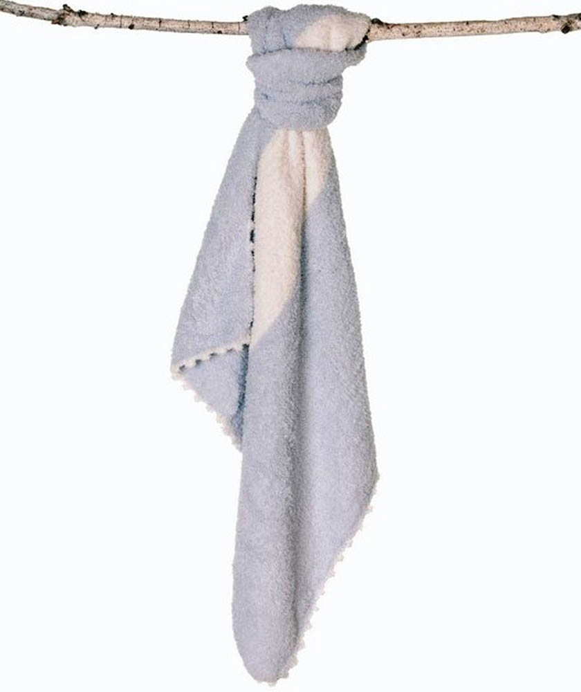 Barefoot Dreams - Cozychic Striped Receiving Blanket (Blue/Cream)