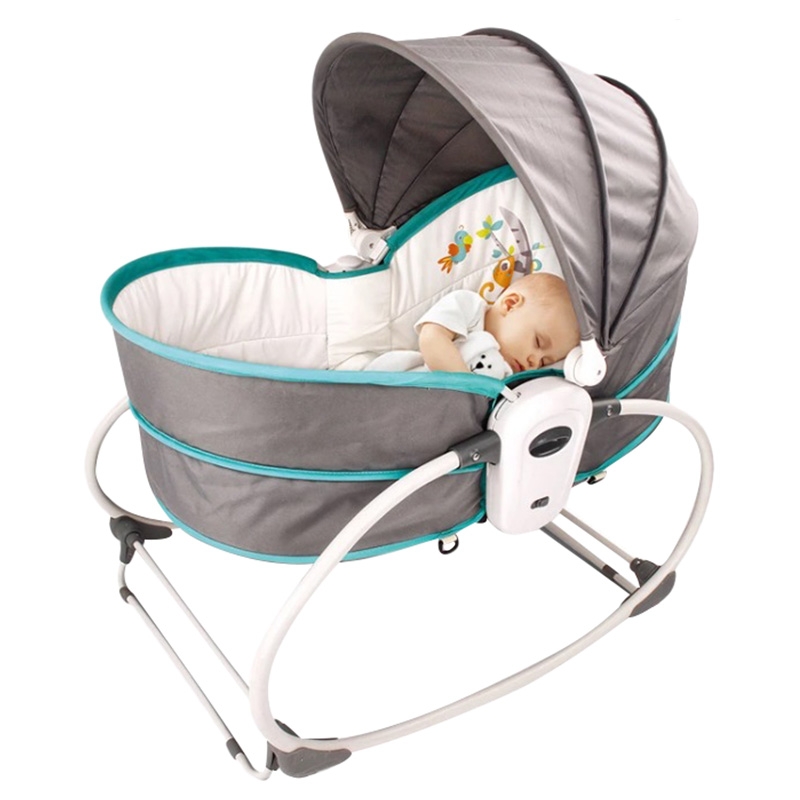 Little Angel Baby Bouncer Chair 5-in-1 Removable Bassinet Green