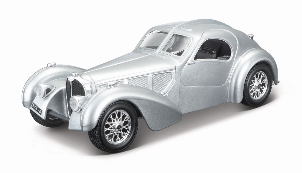 Bburago - Bugatti Atlantic Die-Cast Model Car - Silver