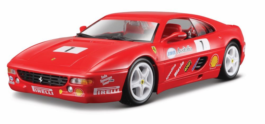Bburago - Ferrari F355 Challenge Diecast Model Car - Red