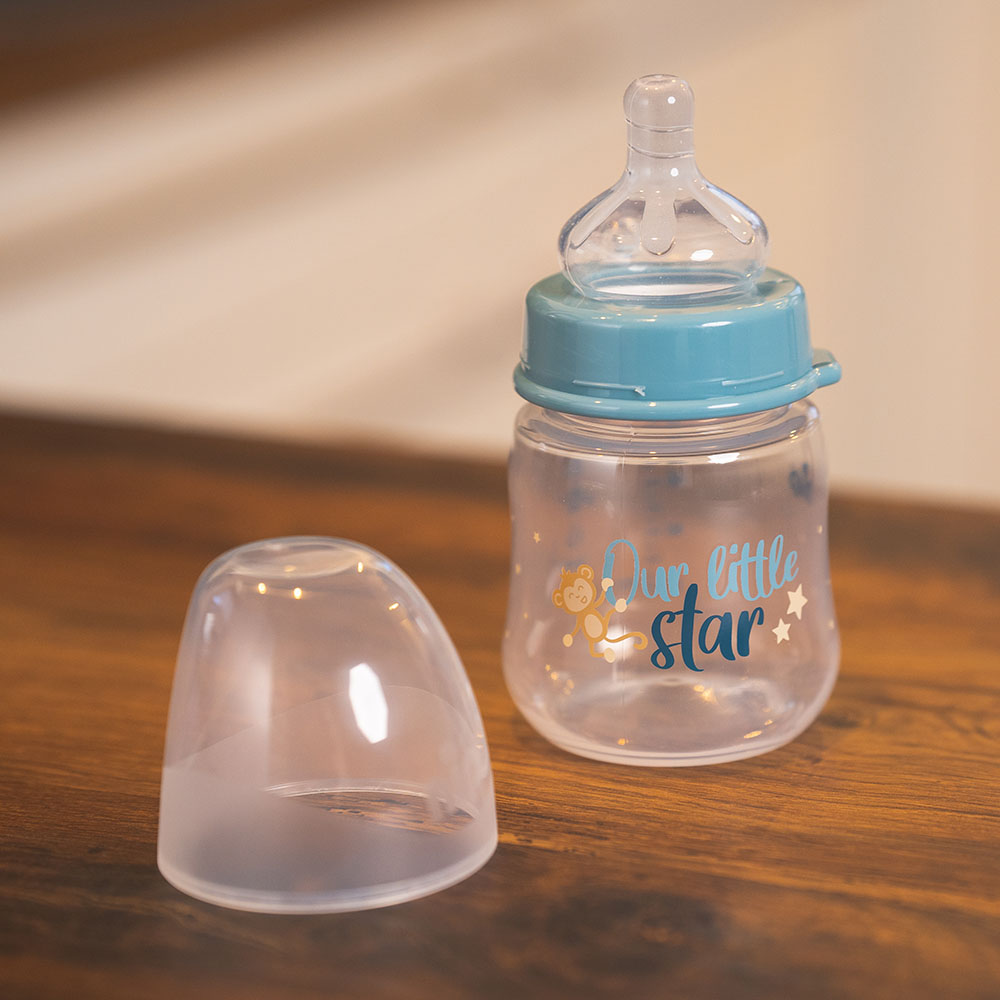 Nip - Wide Neck PP Silicone Bottle 150Ml - Star Blue