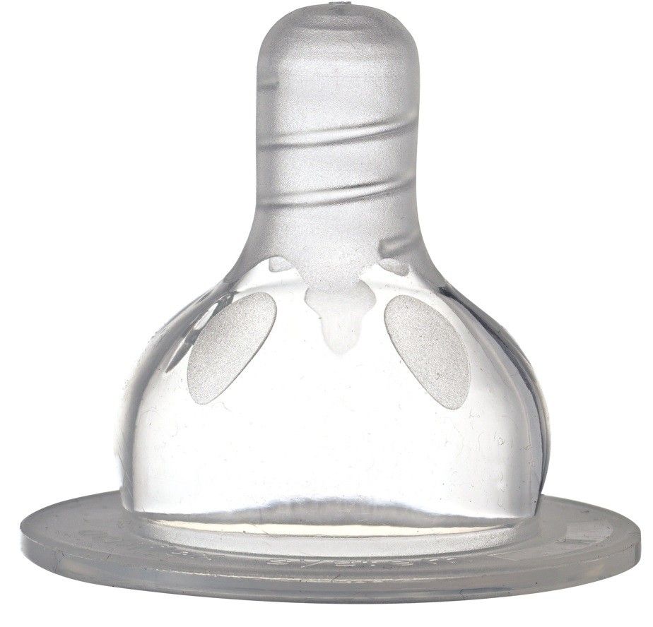 Nip Wide Neck Round & Soft Spout Bottle Teats - Meduim Flow