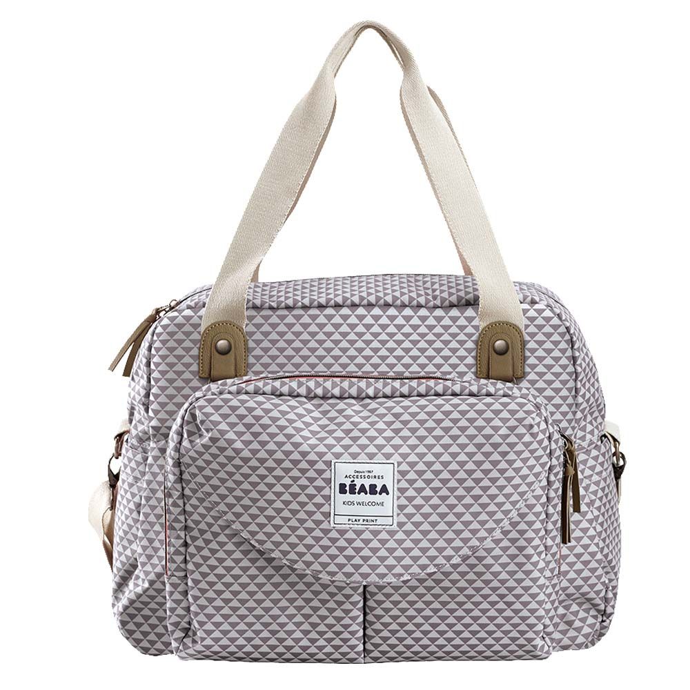 Beaba - Geneva II Changing Bag - Play Print Grey/Coral