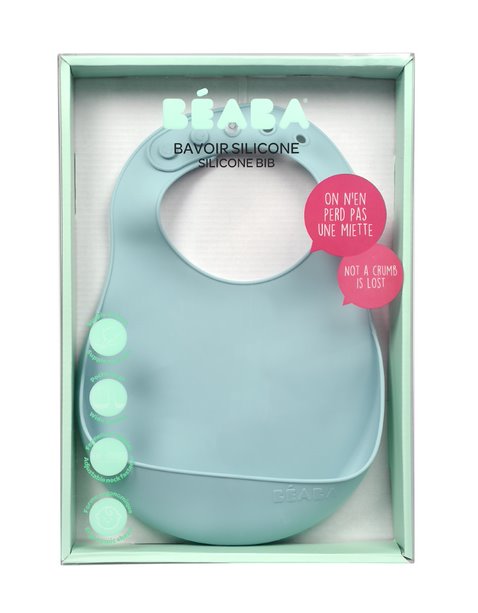 Beaba - Silicone Bib - Airy Green\