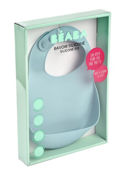 Beaba - Silicone Bib - Airy Green\