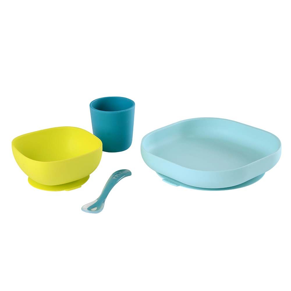 Beaba Silicone Meal Set of 4 Blue
