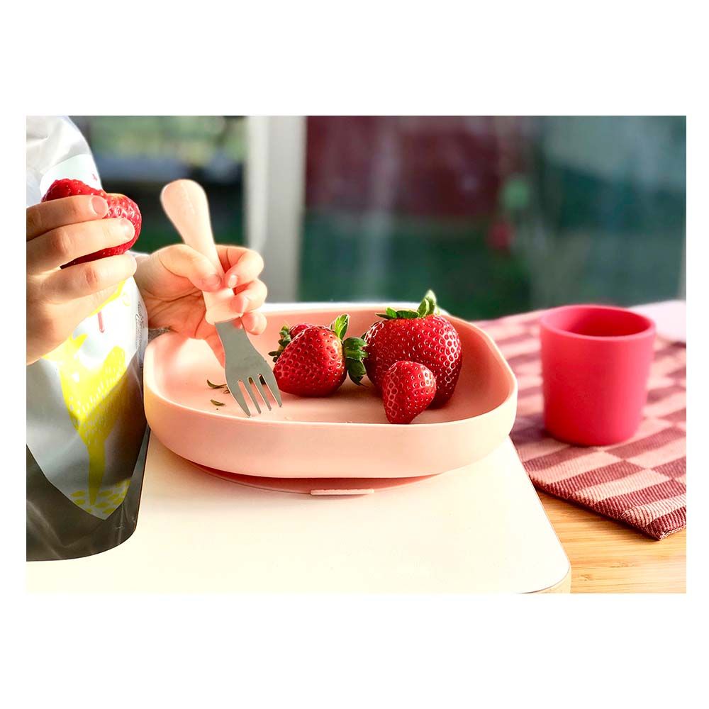 Beaba Silicone Meal Set of 4 Pink