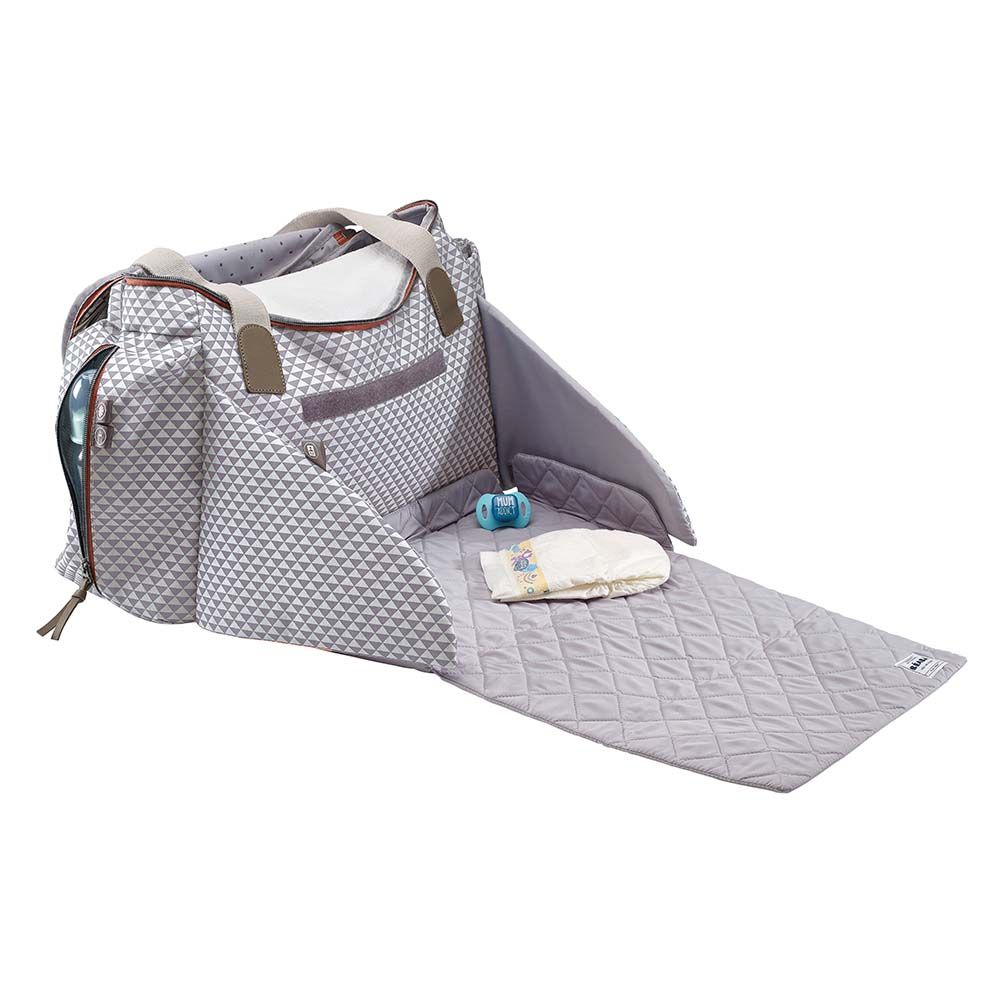 Beaba Sydney II Changing Bag Play Print Grey/Coral