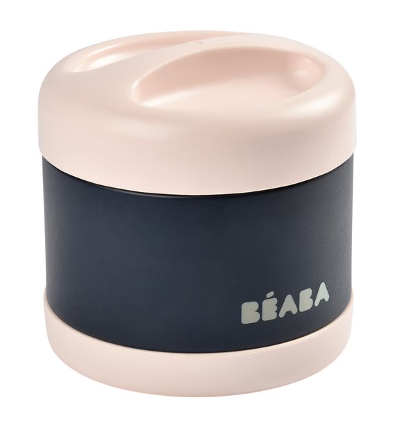 Beaba - Thermo-Portion 500ml - Light Pink And Night Blue\