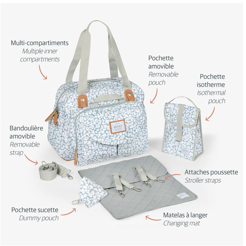  Beaba Geneva Changing Bag Cherry Blossom